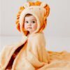 Baby Hooded Towel - baby wearing hooded towel