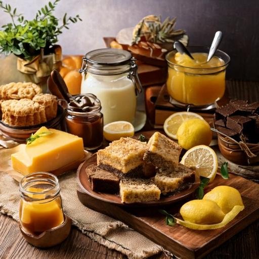 Table of different dessert bars. 