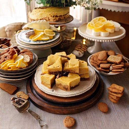 Table of lemon bars. 